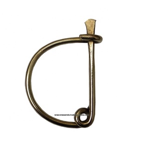 Poignée ronde en laiton D pour femme et fille, fabrication de sacs à main, sacs à main, fabrication de pochettes - Product Image 1