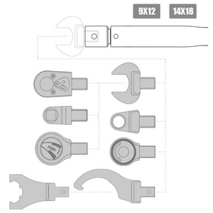 Cabeza intercambiable, mango de torsión ajustable, Escala de ventana - Product Image 4