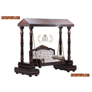 Columpio de Madera de Teca Gujaraí, Decoración del Hogar, Diseño Moderno para Exteriores, Tamaño Personalizable - Product Image 1