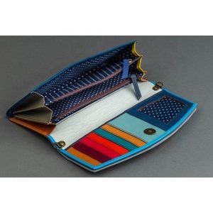 LW 2024 <b>Ladies</b> <b>Wallet</b> Genuine Vegan Leather Clutch Purse with Money Clips Latest Design for Women - Product Image 2