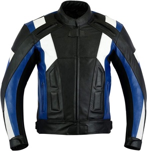 Traje de moto de cuero genuino personalizado al por mayor traje de moto de hombre hecho de cuero genuino traje de moto - Product Image 1