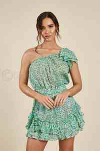 Hot Sale <b>Women</b> Evening <b>Dresses</b> Asymmetric One Shoulder Elegant Waist Smocked With String Tassels <b>Sexy</b> Midi Evening Party <b>Dress</b> - Product Image 3