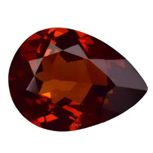 "Natuurlijke Hessonite Granaat Peer Cut Alle Size" | Groothandel Fabriek Prijs Facet Losse Edelsteen | Natuurlijke Hessonite Granaat |