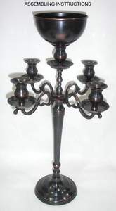 Premium Fancy Dark Embossed Wedding Table Centerpiece <b>Candelabra</b> Unique High Quality Floral Embossed <b>Candelabra</b> for Decoration - Product Image 6