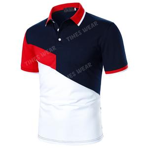 Camiseta de manga corta con logotipo personalizado, Polo bordado de cornamenta de color personalizado - Product Image 1