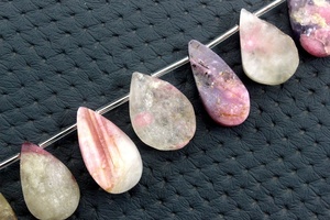12 Pieces Natural Multi <b>Tourmaline</b> Gemstone Pear Shape Rough Top Quality Making Jewelry Stone Collection - Product Image 4