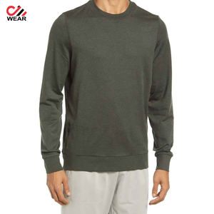 Wholesale Custom Crew Neck Sweatshirt | Blue Solid Color Plain Custom Design Uniform Sweat Shirt | High Quality Men Sweat Shirt - Product Image 2