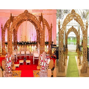 Mandap de Boda de Madera de Diseño Único, Nuevo Mandap de Boda de Madera Akshara de Diseño, Mandaps de Boda de Madera Tallada con Estilo para Interiores en el Reino Unido - Product Image 1