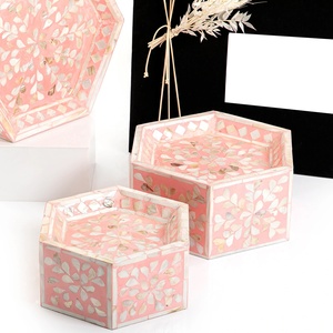 Plateau à gâteaux avec perle, 6 pièces de haute qualité, pour le ramadan, l'aïd, fabriqué à la main en vietnam, pour les arabes - Product Image 1