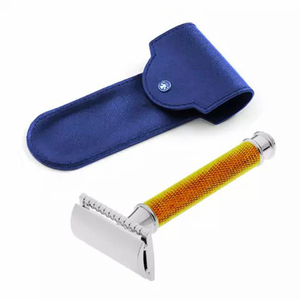 มีดโกนนิรภัย DE SAFETY SHAVING RAZOR แบบสองคม ใบมีดโกนแบบดั้งเดิม มีดโกนสำหรับช่างตัดผม ด้ามจับยาว สำหรับโกน/จัดแต่งทรงเครา - Product Image 1