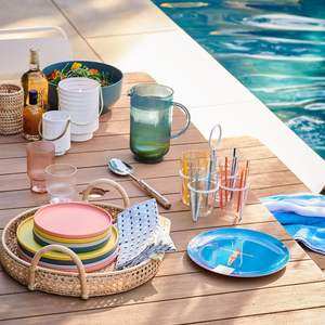 Ensemble de plateaux de stockage de fruits, vacances, ensemble de décor, plateau rond et Durable en rotin naturel avec poignée, vente en gros - Product Image 5