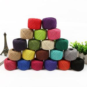 Fil de jute 100 % naturel, écologique, antibactérien, coloré, de haute qualité, résistant, pour tricot à la main, couture et tissage, exportation en gros - Product Image 4