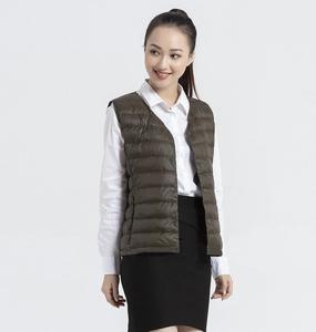 เสื้อกั๊กคอวีสำหรับผู้หญิง,เสื้อกั๊กดาวน์ไลท์ผลิตในเวียดนาม - Product Image 3