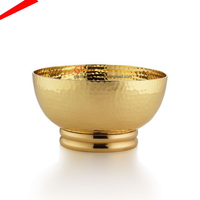 Bol brun doré de décoration, pour salade