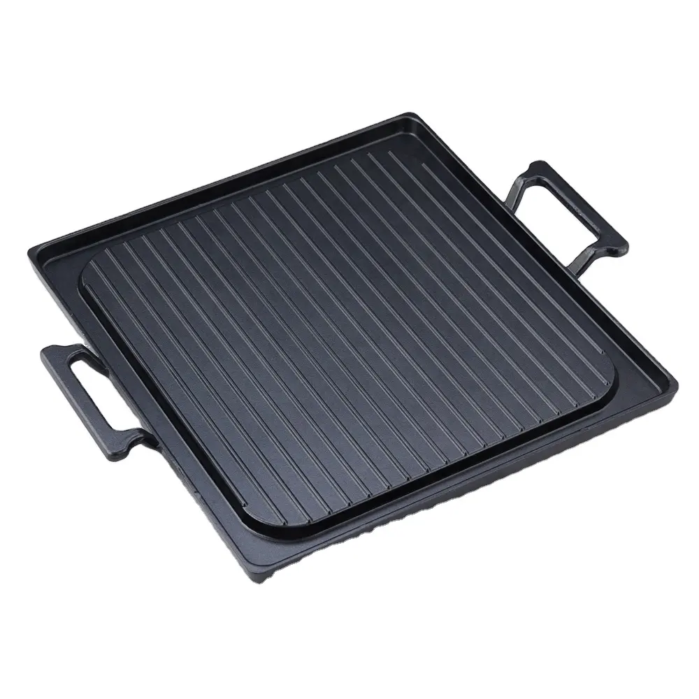 Kwang Hsieh Preto Revestimento Antiaderente Bife Griddle Pan