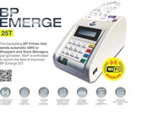 Imprimante thermique de codes-barres tout-en-un BP EMERGE 25T, petite, 50 mm/second, portable, industrielle, pour restaurant, interface USB, 58 mm