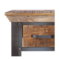 Bureau de travail commercial moderne en bois massif, pliable et convertible, avec étagères de rangement à 2 niveaux et bureaux informatiques, modèle Blue Ocean
