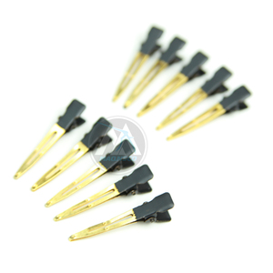 Kit d'outils d'extension de cheveux Micro perle de qualité supérieure outils de cheveux en acier inoxydable avec ensemble de pinces en nylon noir/or Extensions de cheveux - Product Image 6