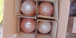 Venta al por mayor flor tallada estilo náutico Feng Shui decoración del hogar lámpara de sal rosa del Himalaya en cuenco diseño de cesta artesanías naturales - Product Image 6