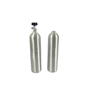 TPED/ISO Seamless <b>Aluminum</b> 0.5L 0.8L 1L 2L 3L Aquarium Co2 Cylinder with W21.8 Lateral Valve - Product Image 1