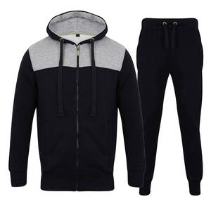 Nueva llegada hombre color sólido moda ropa deportiva con capucha y pantalones pulóver conjunto de dos piezas hombres calidad chándal conjunto - Product Image 6