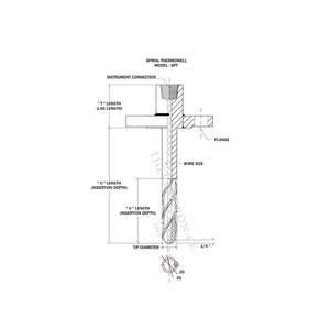 Customized Length <b>Temperature</b> <b>Instruments</b> Manufacturer Stainless Steel Spiral Thermowell Protection Tube From Singapore - Product Image 2