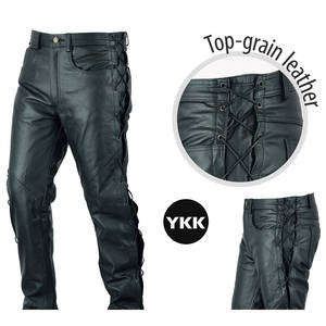 New Arrival Moto Leather Pants Lightweight Canvas Motorcycle <b>Motocross</b> Street Riding <b>Trousers</b> with Mid Waist Straight Pattern - Product Image 5