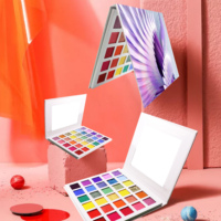 Grande palette d'ombres à paupières minérales imperméables végétaliennes personnalisées de 30 couleurs maquillage de marque privée usage quotidien ombre à paupières inspirée de la nature