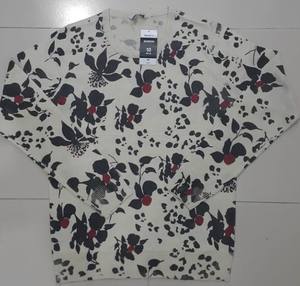 Suéter de cuello de manga larga para mujer de Otoño de calidad Premium 100% algodón negocios Casual marca etiqueta Bangladesh Stock impreso - Product Image 2