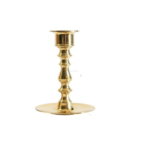 Portavelas de diseño de lujo para decoración del hogar, soporte de latón fundido con acabado dorado, superventas - Product Image 3