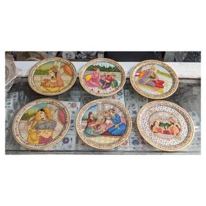 Beautiful Marble Gold Painted Plate Gifts Purpose - Product Image 1