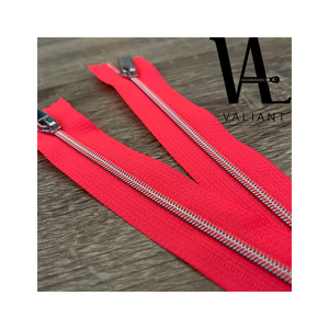 Fermeture éclair en nylon avec point de couleur contrastée #3, outil de carrelage sous vide, avec pull en argent brillant mm - Product Image 2