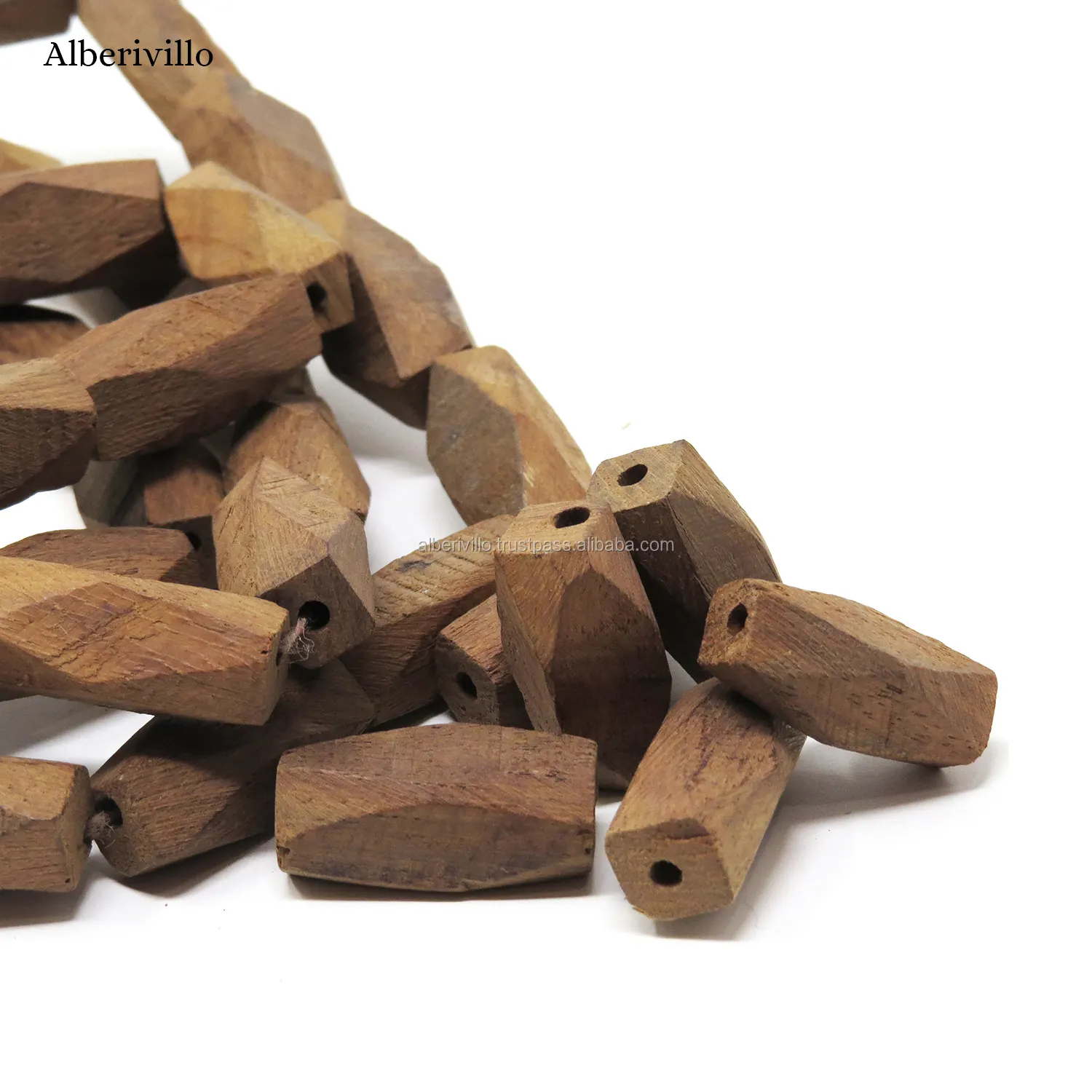 2/4/6/8/10MM Designer Wooden Beads Wholesale Natural Teether Hexagon Wooden Beads for Garland Jewellery Making