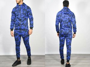 Survêtement de styliste en Polyester, Camouflage, coupe Slim, bas de jogging avec fermeture éclair, sweat à capuche, sur mesure, nouvelle collection - Product Image 2