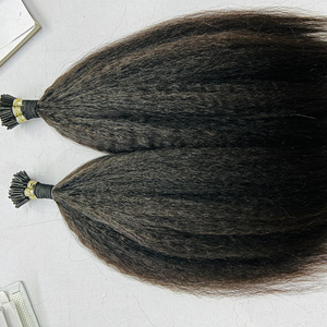 ผมต่อแบบยืดหยักศกเคราตินต่อผมมนุษย์ยาวคงทนต่อแบบไมโครลิงก์ - Product Image 2