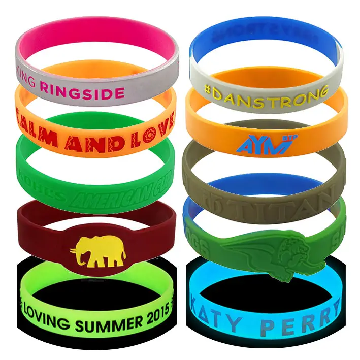 silicone rubber hand band, personalized custom hand band