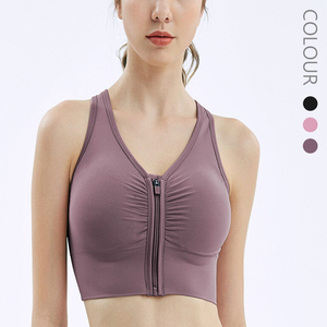 Sujetador deportivo sin mangas de la mejor calidad para Yoga, Fitness y correr, a prueba de golpes con espalda cruzada acolchada sin cables, chaleco de gimnasio - Product Image 4