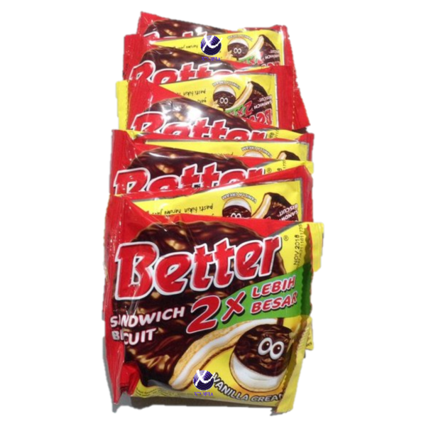 Лучший печенье, сэндвич, шоколад, ваниль 133gr | Индонезийский происхождения