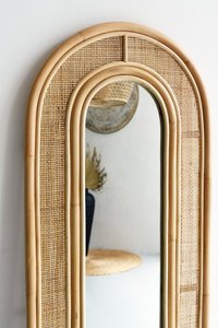 Espejo de arco de mimbre hecho a mano, cuerpo completo de longitud completa de Vietnam/ SISU/ RMA-003, venta al por mayor - Product Image 3