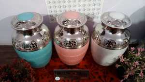 Urna de cremación para cenizas de adultos, suministros funerarios de la India, multicolor AOF - Product Image 2