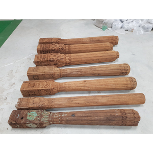 Portavelas de Pilar DECORE de madera maciza para bodas Estilo vintage ecológico para Navidad y muebles de sala de estar - Product Image 4