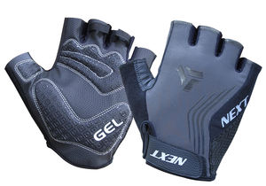 Guantes de carreras de ciclo sin dedos, diseño personalizado, color negro, nuevos - Product Image 5