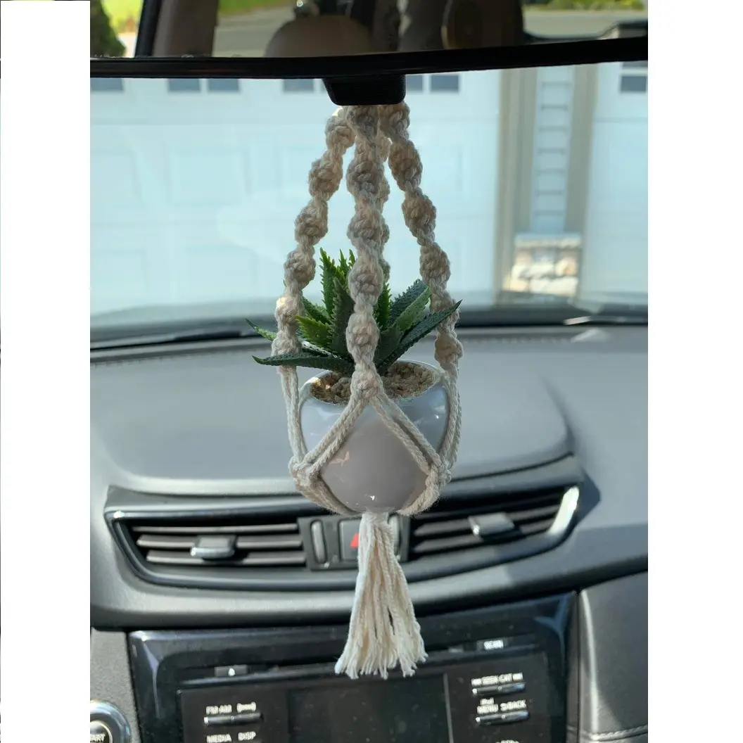 Macrame Auto Plant Hanger Beste Kwaliteit Macrame Bloempot Houder Online Kopen Tegen De Laagste Prijs Van India