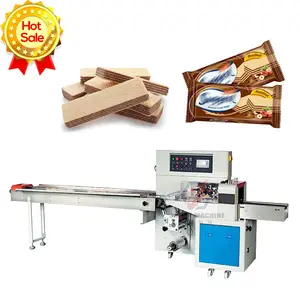 Gemakkelijk Bedienen Automatische Horizontale Cookies Wafer Biscuit Verpakking Machine