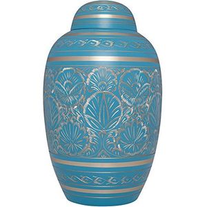 Urnes funéraires en aluminium bleu marine de grande taille pour cendres d'adultes, pour le retour à la maison, pour les funérailles et les crémations - Product Image 2