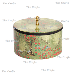 Boîte à roti de forme ronde avec bouton en bois poli doré Casserole Hot Pot Home Hotel Kitchenware Chapati Box à bas taux - Product Image 4