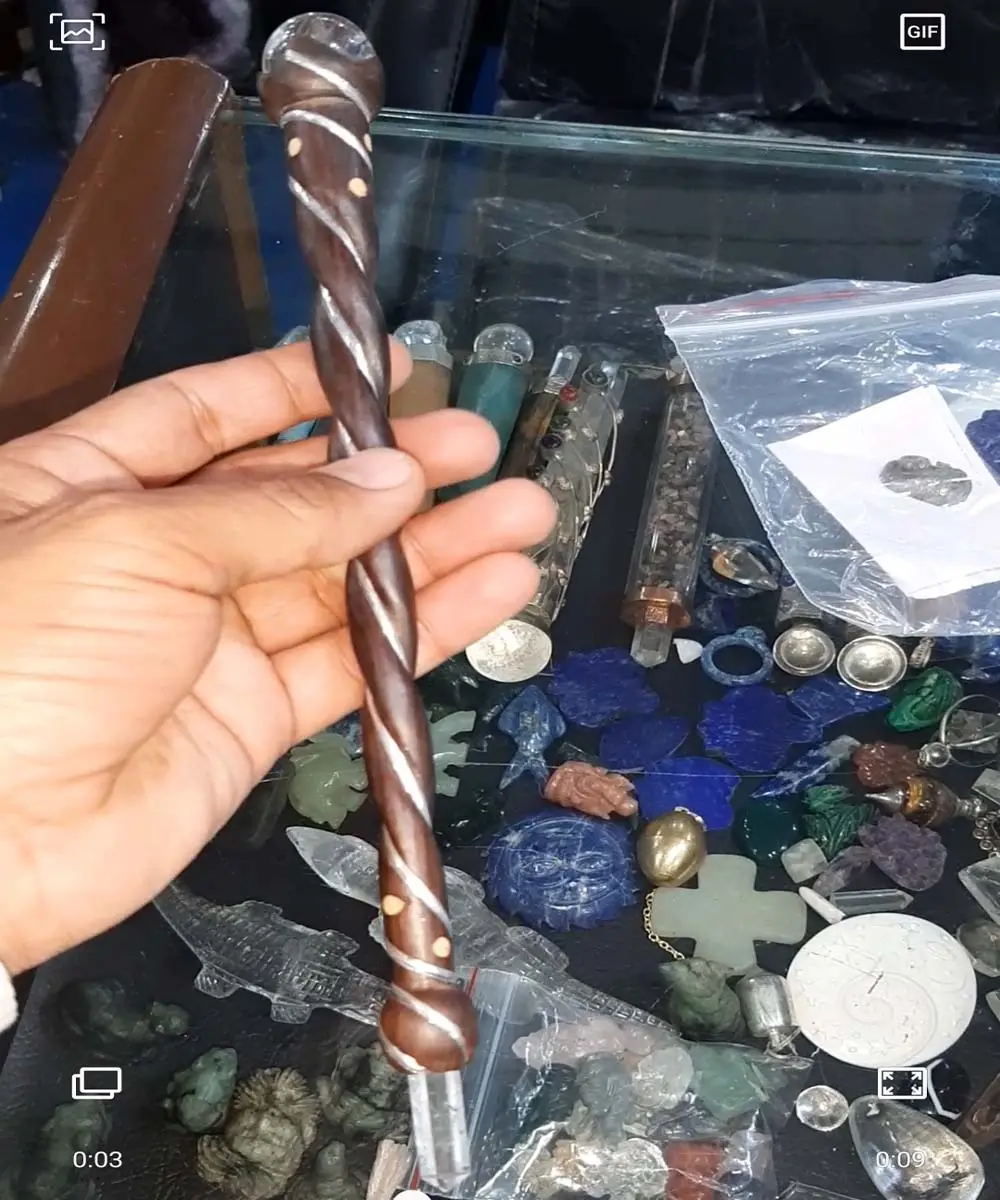 Natural Crystal Aura Healing Gemstone Stick For Sale