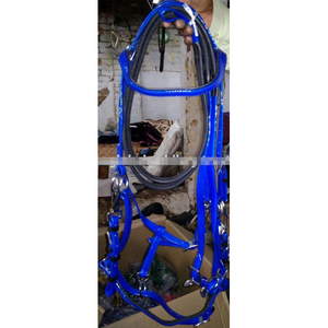 VENDRE PVC Bleu cheval ENDURANCE Bride EN DOLLAR 8 TAILLE pleine épi Shetland - Product Image 1