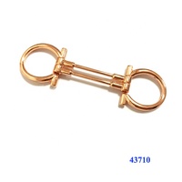 En gros en métal chaîne de chaussures hommes en cuir chaussure boucle accessoires