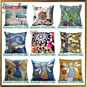 <b>Red</b> modern art <b>red</b> Picasso designer handmade <b>cushion</b> <b>cover</b> - Product Image 4